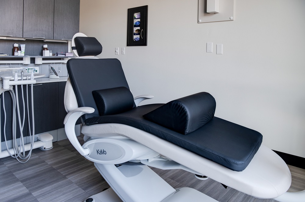 dental chair with cushions