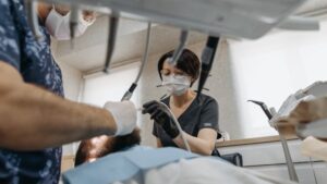 dentist and hygienist