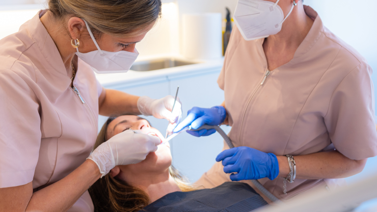 Dentist with Patient